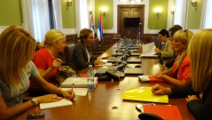 18 July 2016 The Chairperson of the Committee on Spatial Planning, Transport, Infrastructure and Telecommunications in meeting with the representatives of the Belgrade Land Development Public Agency 